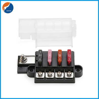 Caixa compacta do bloco do fusível da lâmina de 4 maneiras para ATC 0257 da ATO 0287 fusíveis automotivos do carro