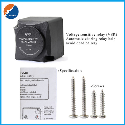 Do relé sensível duplo da tensão da bateria VSR do rv ACR marinho 125A de carregamento automático