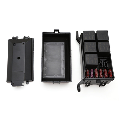A caixa impermeável universal Kit With 6 do fusível do relé entalha o relé do ATC ATO Fuses And 5PCS 5Pins JD1914 40A e o 1PCS 4 Pin Relay