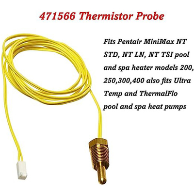 Substituição do ohm da ponta de prova 10K do termistor do parafuso do Amarelo-fio 471566 para o calefator da bomba dos termas da associação do minimax de Pentair