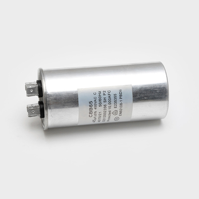 Caixa de alumínio cilíndrica do capacitor de corrida do motor do condicionador de ar da C.A. do capacitor de poder CBB65 45uf 5% 370V 450V