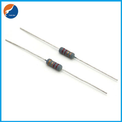 1 / Cinza de revestimento do corpo Wirewound do fusível do resistor 4W-5WS para 0.01Ω-1KΩ