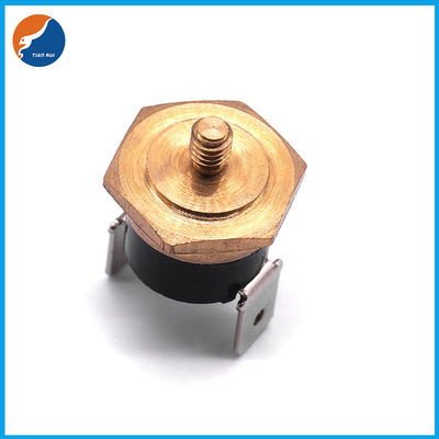 O auto interruptor Thermo restaurado manual M4 do disco do interruptor da temperatura parafusa o termostato KSD301 de cobre