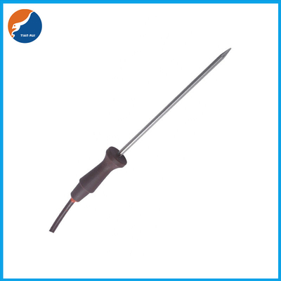 Sensor de alta temperatura da ponta de prova de aço inoxidável do termistor da carne NTC do punho do silicone para o forno micro-ondas