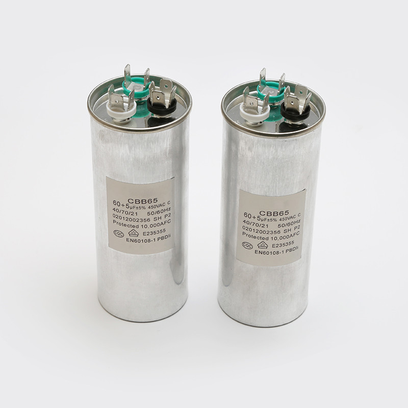Capacitor do compressor 60uF 450V do condicionamento de ar da refrigeração que envia e que segura P2 40/70/21