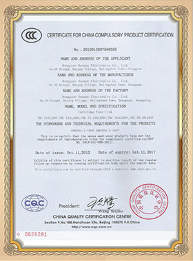 China Dongguan Tianrui Electronics Co., Ltd Certificações